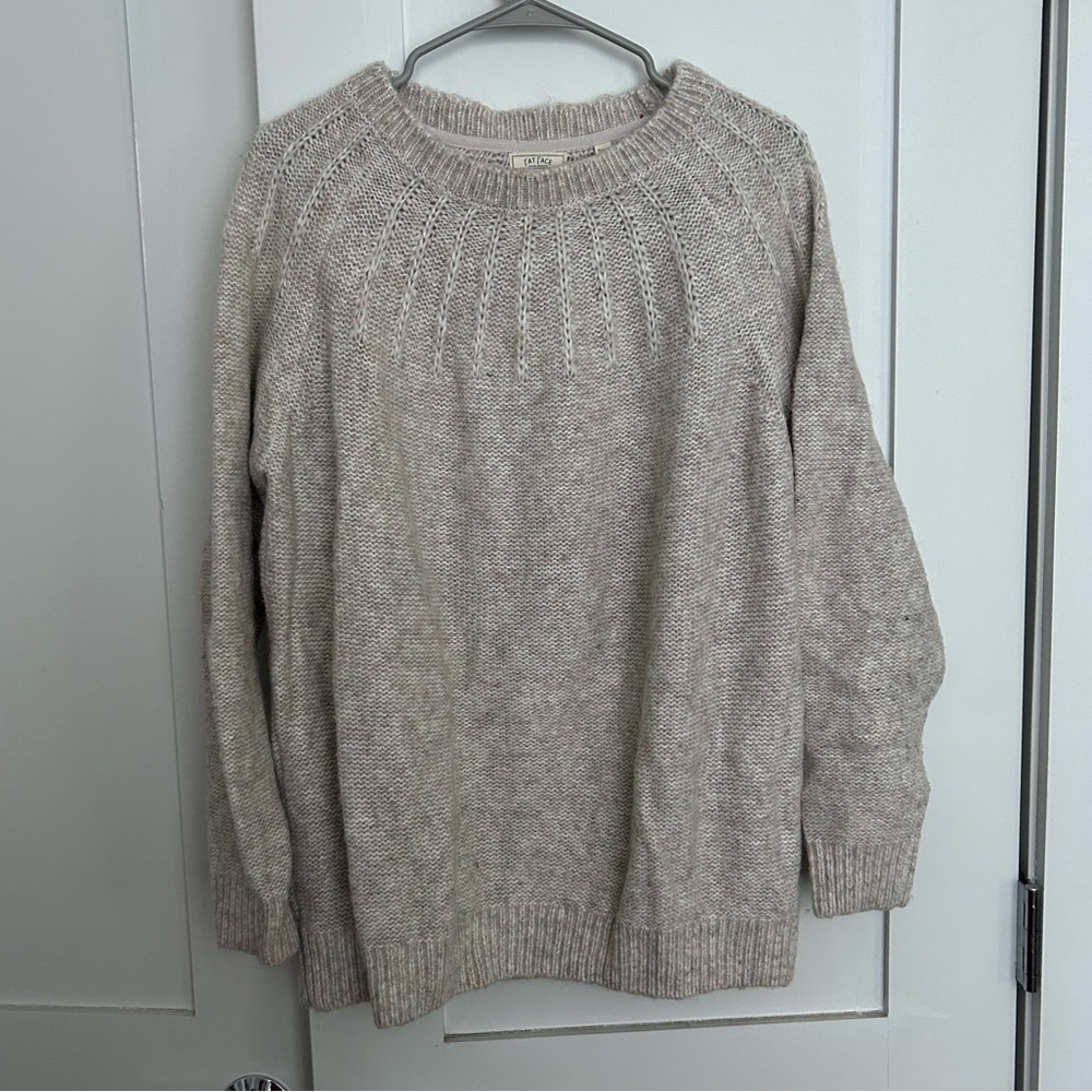 Fat Face Women's Light Beige Crew Neck Sweater